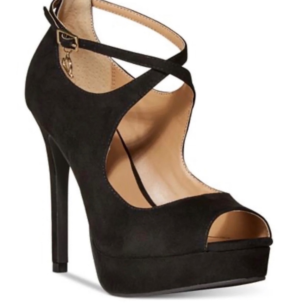Thalia Sodi Chelsea Microsuede Heels Size 8